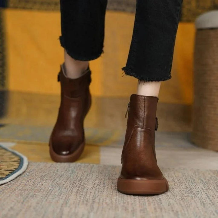 Vintage Botki Ankle – Retro Styl z Nowoczesnym Akcentem