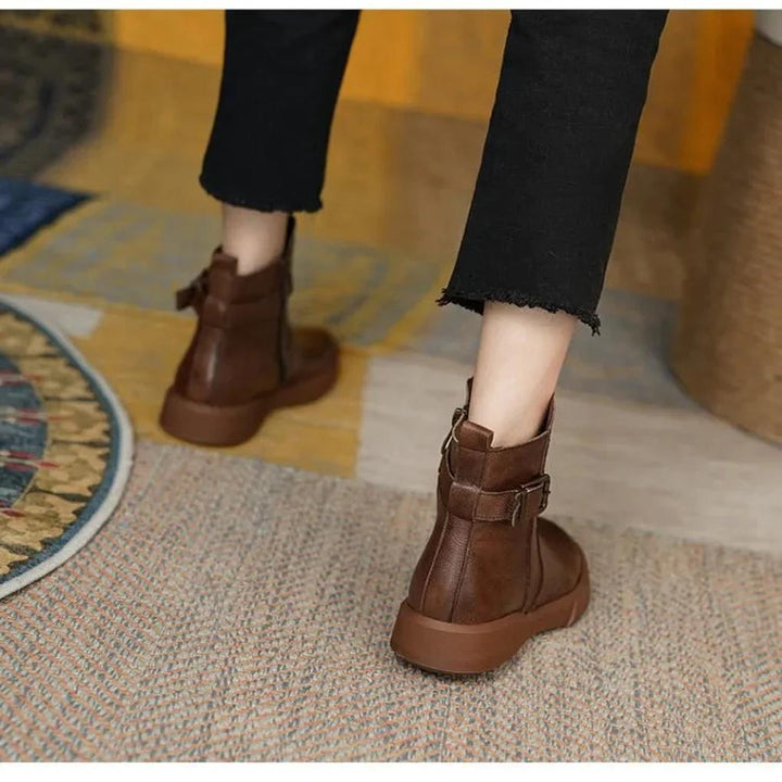 Vintage Botki Ankle – Retro Styl z Nowoczesnym Nutem
