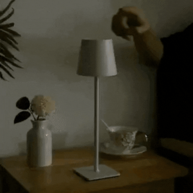 Bezprzewodowa, Ładowalna Lampa Stołowa - Elegancka Lampa LED do Wnętrz i na Zewnątrz
