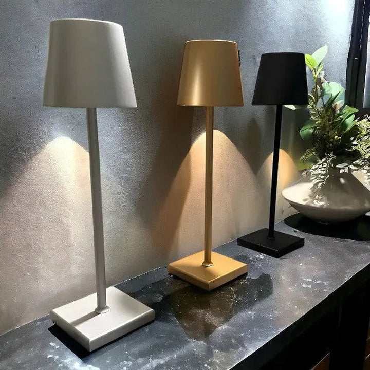 Bezprzewodowa, Ładowalna Lampa Stołowa - Elegancka Lampa LED do Wnętrz i na Zewnątrz