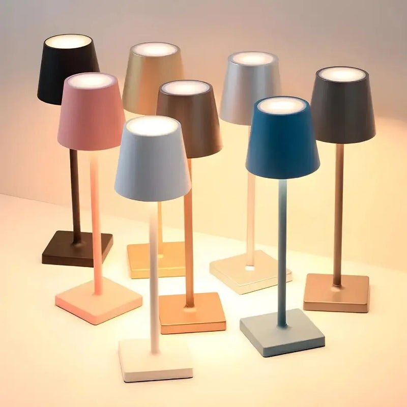 Bezprzewodowa, Ładowalna Lampa Stołowa - Elegancka Lampa LED do Wnętrz i na Zewnątrz