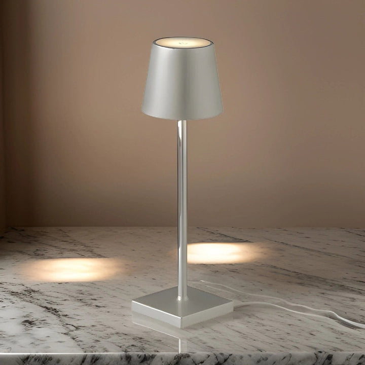 Bezprzewodowa, Ładowalna Lampa Stołowa - Elegancka Lampa LED do Wnętrz i na Zewnątrz