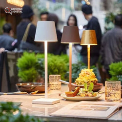 Bezprzewodowa lampa stołowa z ładowaniem - Eleganckie oświetlenie
