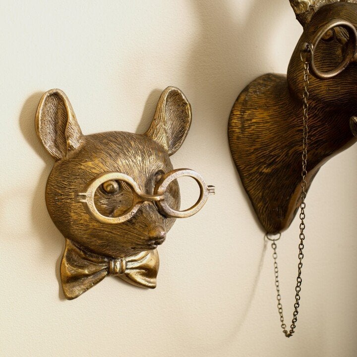 Zabawna dekoracja ścienna z głowami zwierząt - WallCritters