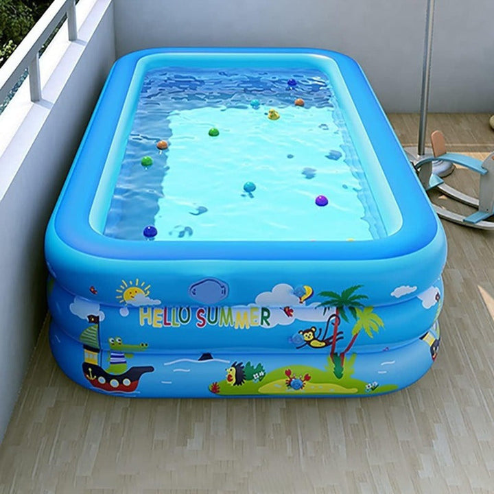 Dmuchany basen dla dzieci Ocean Splash – gruby PVC do zabawy w ogrodzie