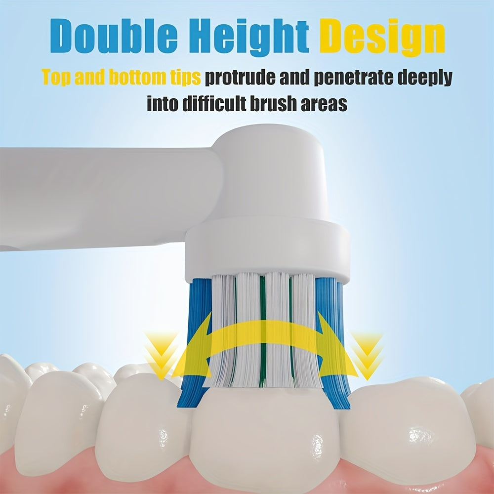 16 zamiennych końcówek do szczoteczek – pasujące do modeli Oral-B, zapewniające dogłębne czyszczenie