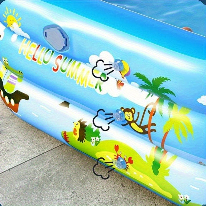 Dmuchany basen dla dzieci Ocean Splash – gruby PVC do zabawy w ogrodzie