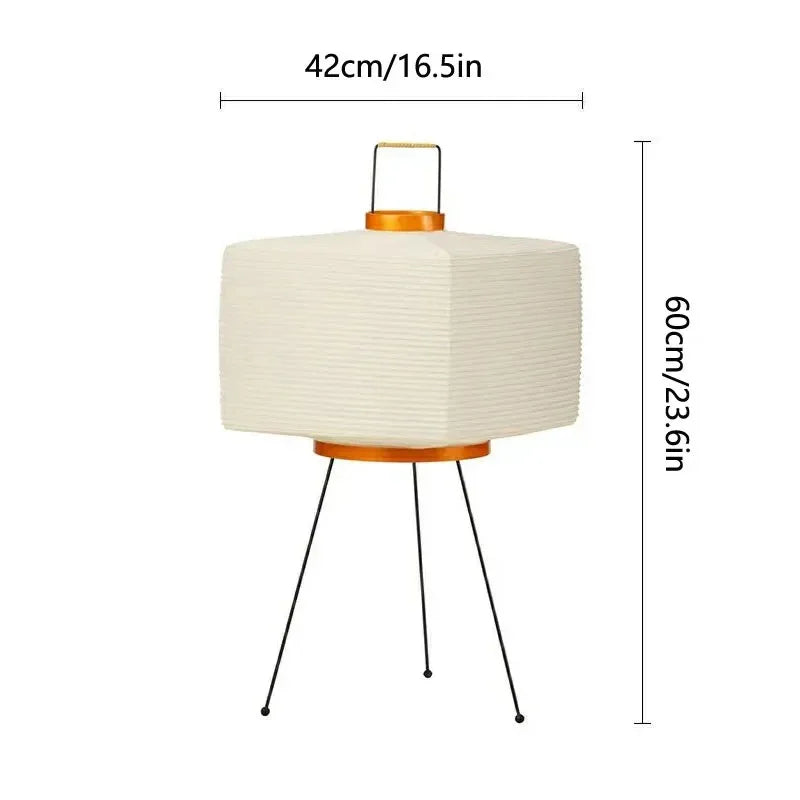 Papierowa lampa podłogowa w nowoczesnym stylu