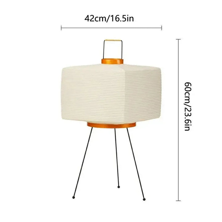 Papierowa lampa podłogowa w nowoczesnym stylu