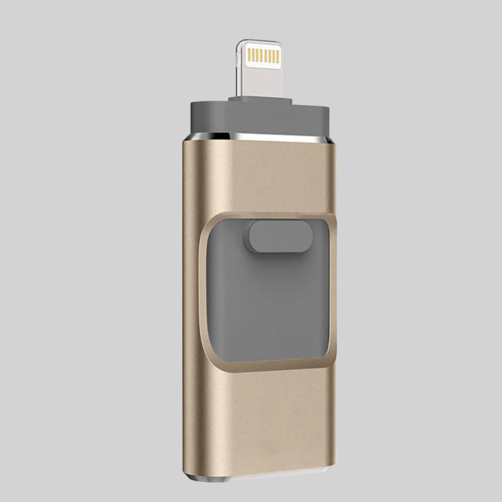 4-w-1 USB Flash Drive – Rozwiązanie do przechowywania z wieloma złączami