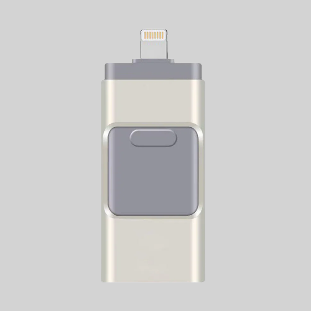4-w-1 USB Flash Drive – Rozwiązanie do przechowywania z wieloma złączami