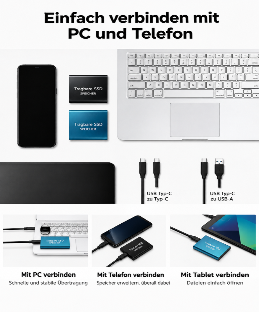 Zewnętrzny dysk SSD 128 TB – kompaktowy, szybki i przenośny