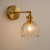 Retro lampa ścienna | Design tulipana ze szkła | Eleganckie oświetlenie