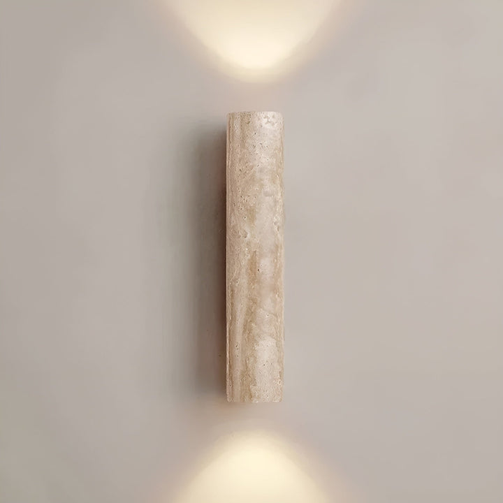 Lampa ścienna | Eleganckie oświetlenie | Design z trawertynu