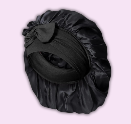 SilkNight Luxe Czapka jedwabna - ochronny czepek nocny