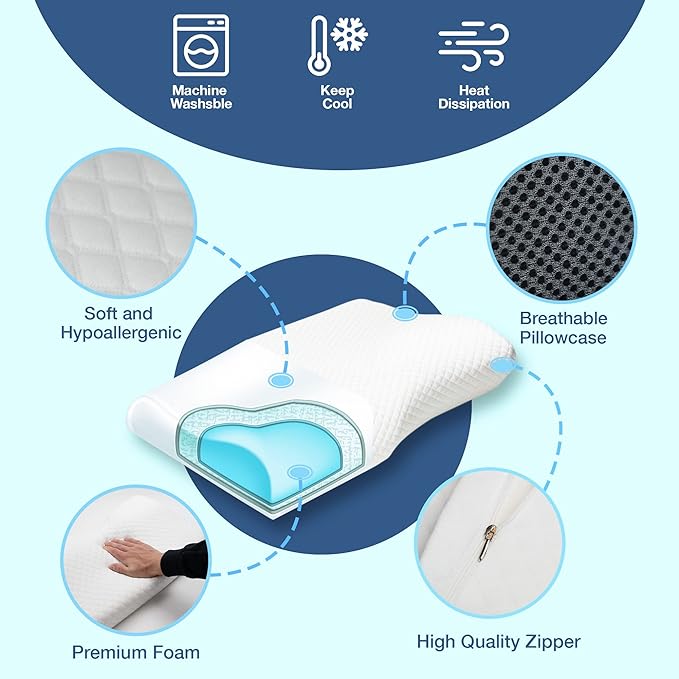 Poduszka antychrapaniowa – design ergonomiczny | redukcja chrapania
