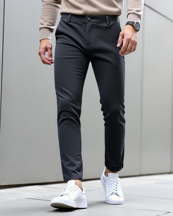 Męskie spodnie chino slim fit na co dzień i do biura