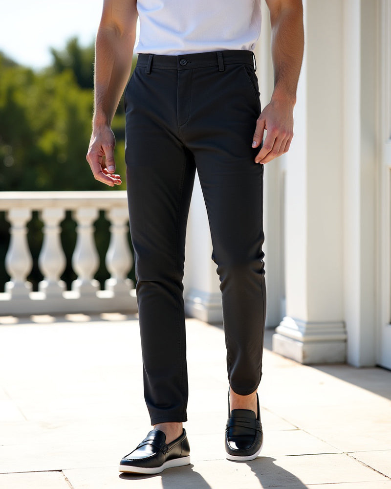 Męskie spodnie chino slim fit na co dzień i do biura