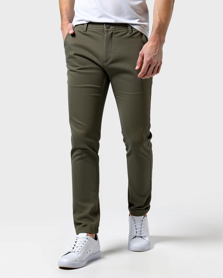 Męskie spodnie chino slim fit na co dzień i do biura