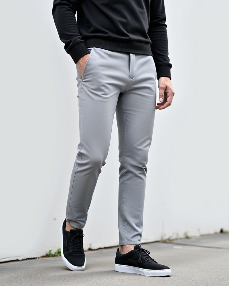 Męskie spodnie chino slim fit na co dzień i do biura