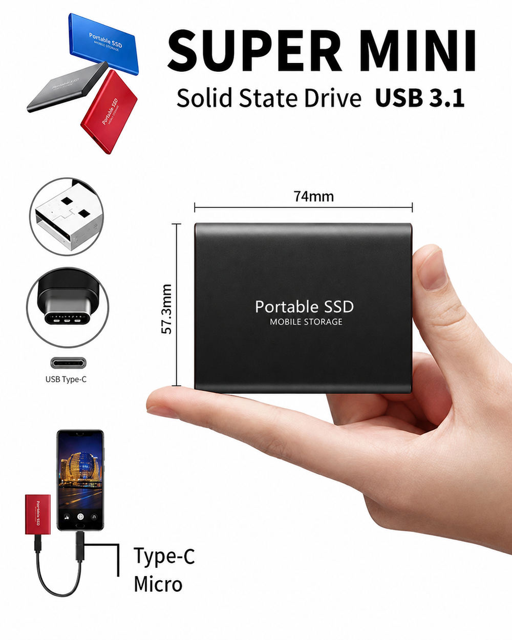 Zewnętrzny dysk SSD 128 TB - kompaktowy, szybki i przenośny nośnik danych