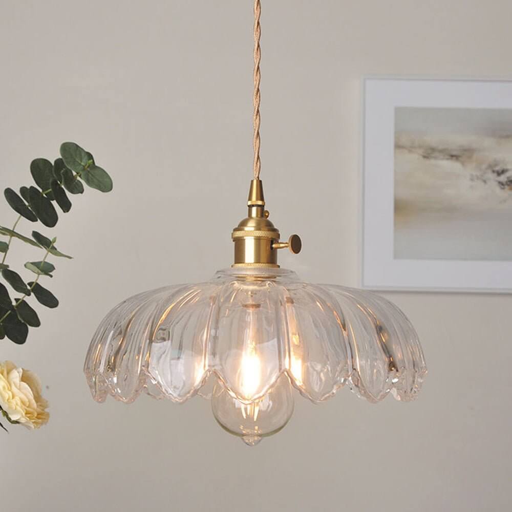 Szklana Lampa Wisząca - Romantyczna Atmosfera