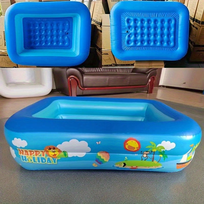 Dmuchany basen dla dzieci Ocean Splash – gruby PVC do zabawy w ogrodzie