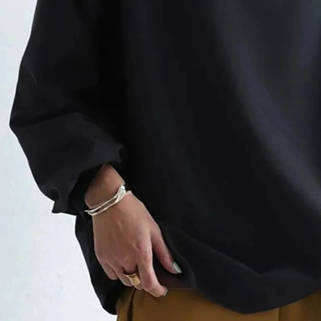 Minimalistyczny Luzny Top Timeless Simplicity z Codziennym Komfortem