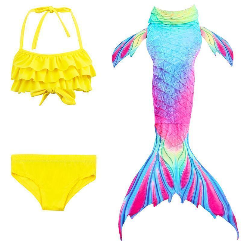 Strój kąpielowy syrenka dla dzieci – zestaw bikini księżniczka