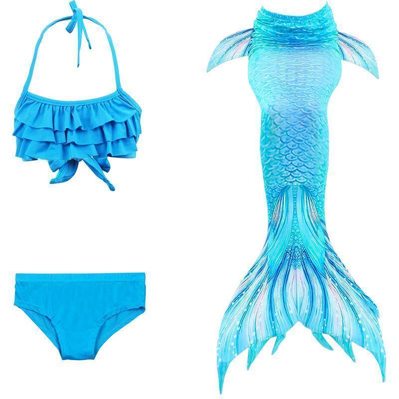 Strój kąpielowy syrenka dla dzieci – zestaw bikini księżniczka