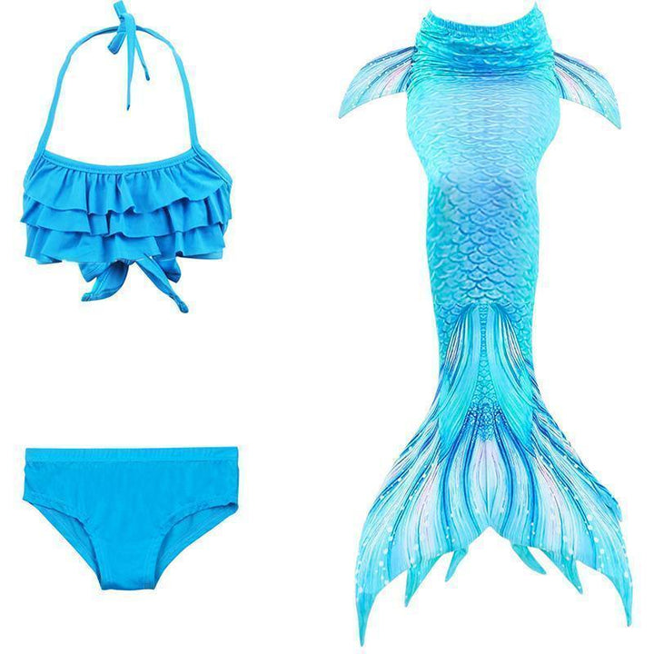 Strój kąpielowy syrenka dla dzieci – zestaw bikini księżniczka