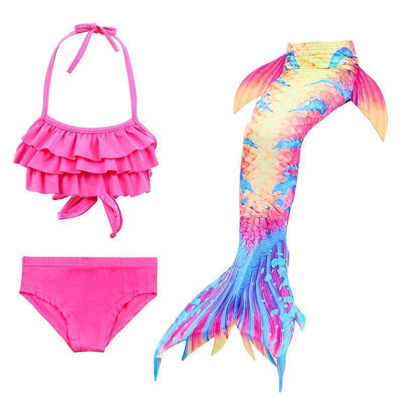 Strój kąpielowy syrenka dla dzieci – zestaw bikini księżniczka