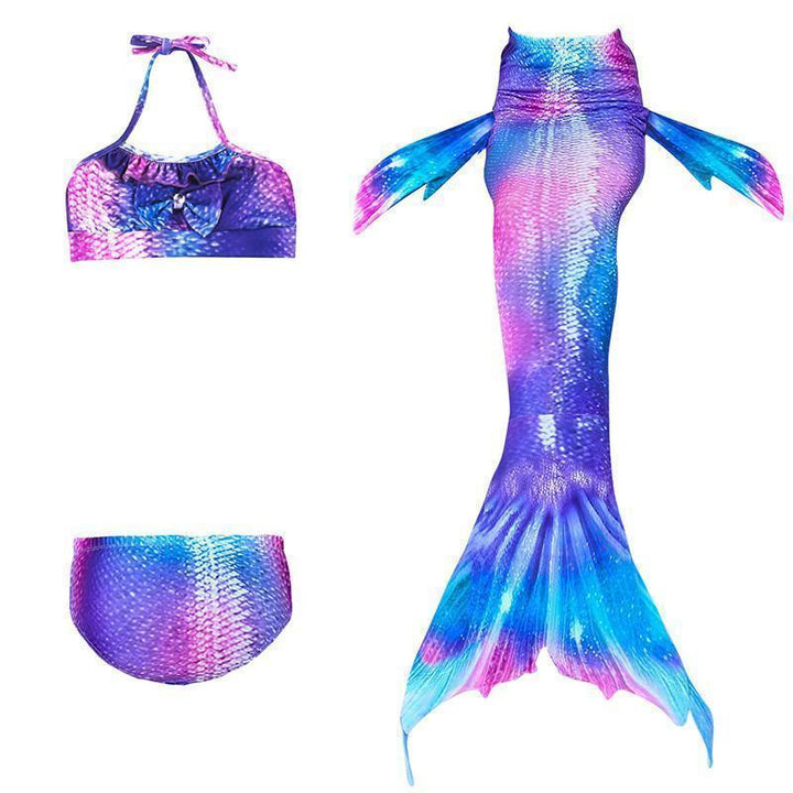 Strój kąpielowy syrenka dla dzieci – zestaw bikini księżniczka