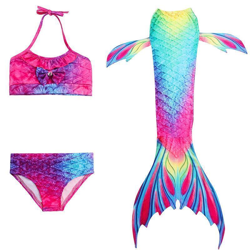 Strój kąpielowy syrenka dla dzieci – zestaw bikini księżniczka