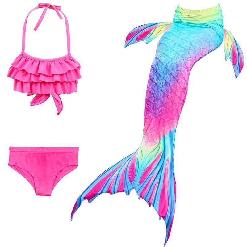 Strój kąpielowy syrenka dla dzieci – zestaw bikini księżniczka
