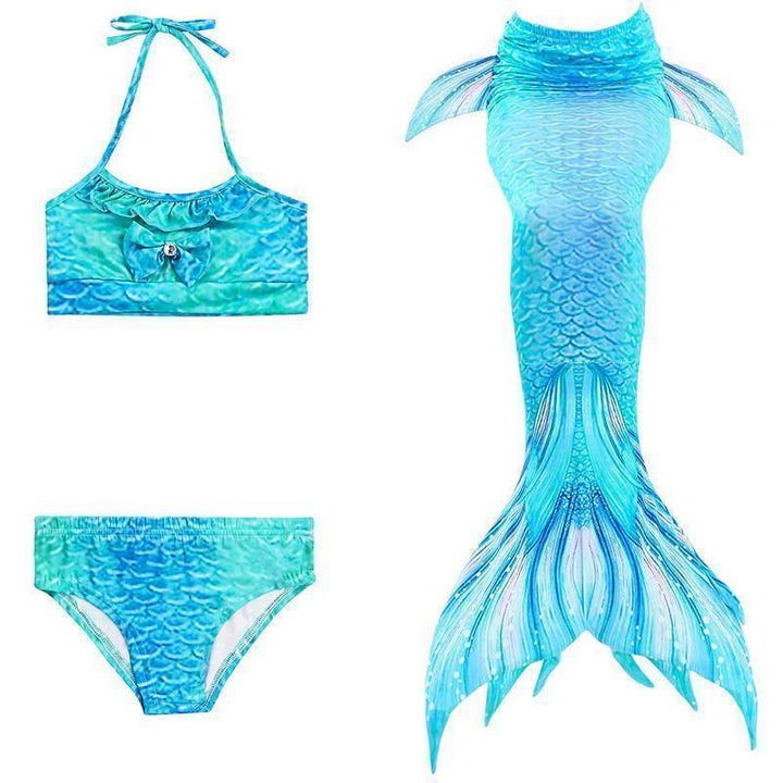 Strój kąpielowy syrenka dla dzieci – zestaw bikini księżniczka