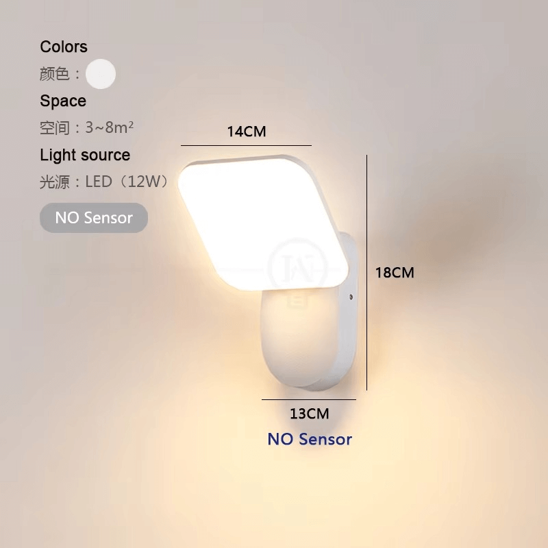 Inteligentna lampa ścienna LED z czujnikiem ruchu