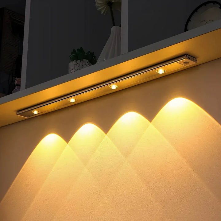 Bezprzewodowa lampka LED do szafy z czujnikiem ruchu – magnetyczna i samoprzylepna