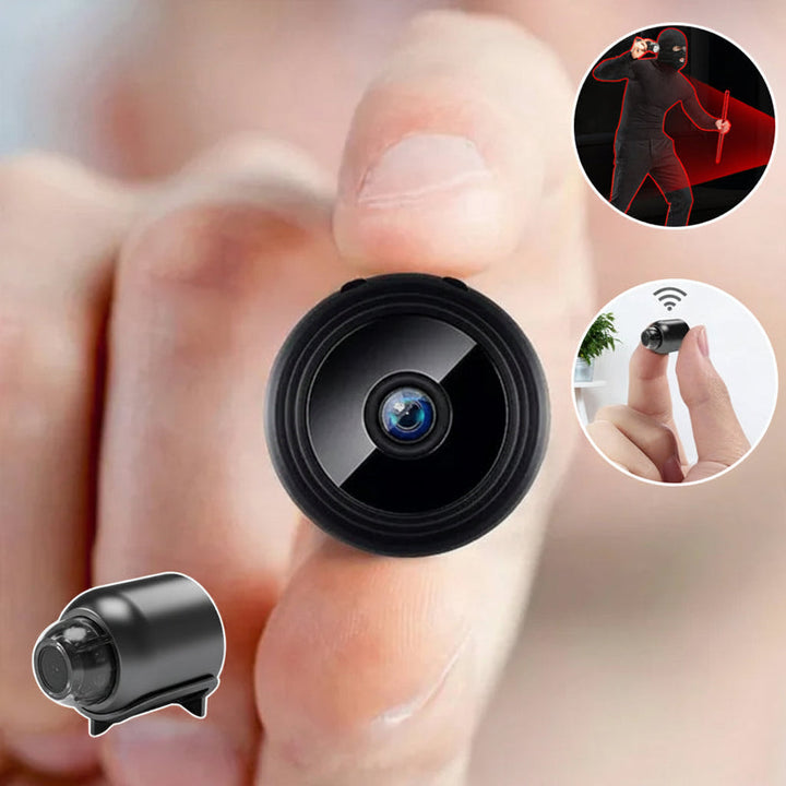 Mini kamera monitorująca WiFi 1080p | Ukryte widzenie w nocy | Alarm ruchu | Dźwięk