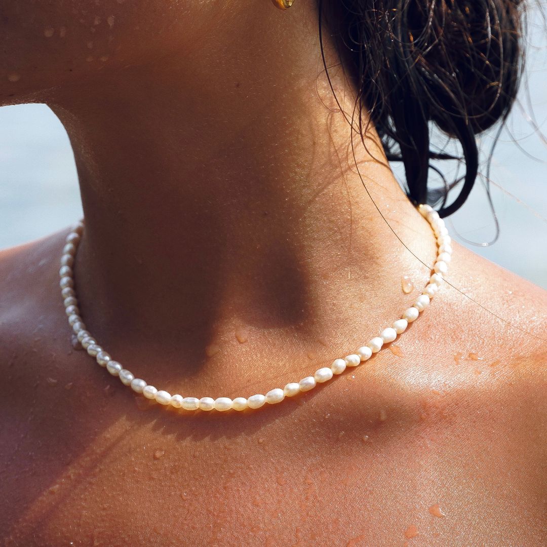 Choker z pereł słodkowodnych - Amélie