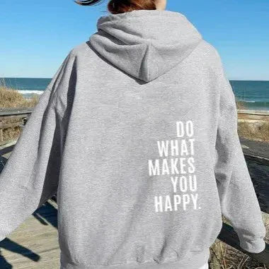 Inspiruj – Hoodie z Motywacyjnym Nadrukiem dla Kobiet