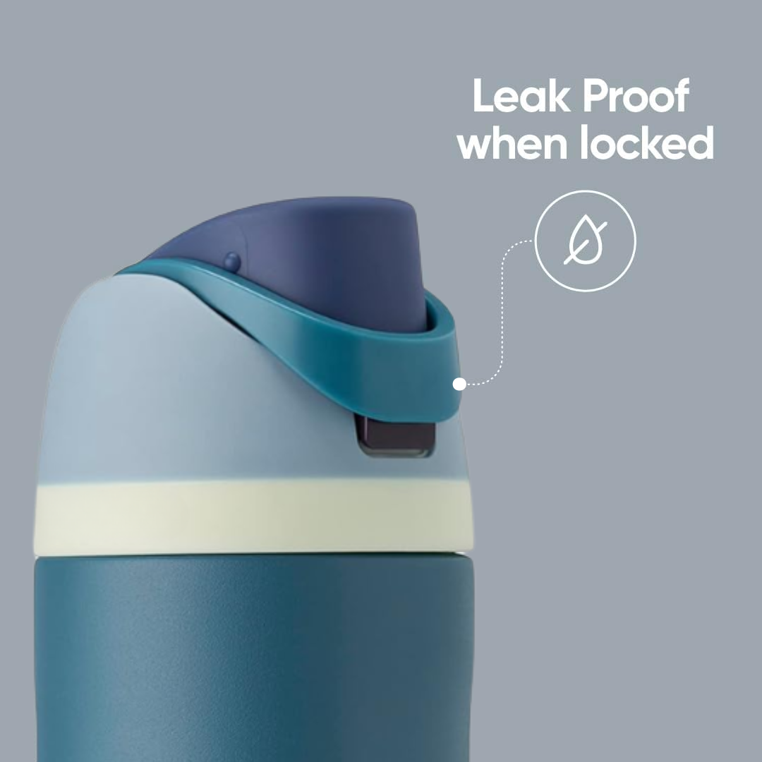 LeakProof – izolowana butelka ze stali nierdzewnej ze słomką | idealne nawodnienie