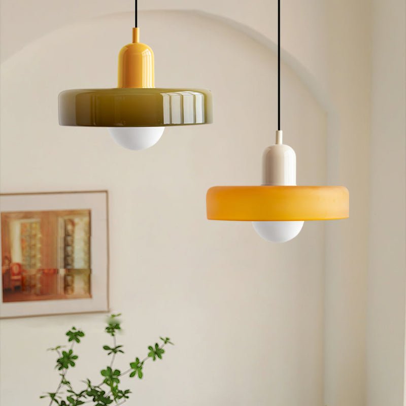 Geometryczna Lampa Sufitowa Bauhaus ze Szkła
