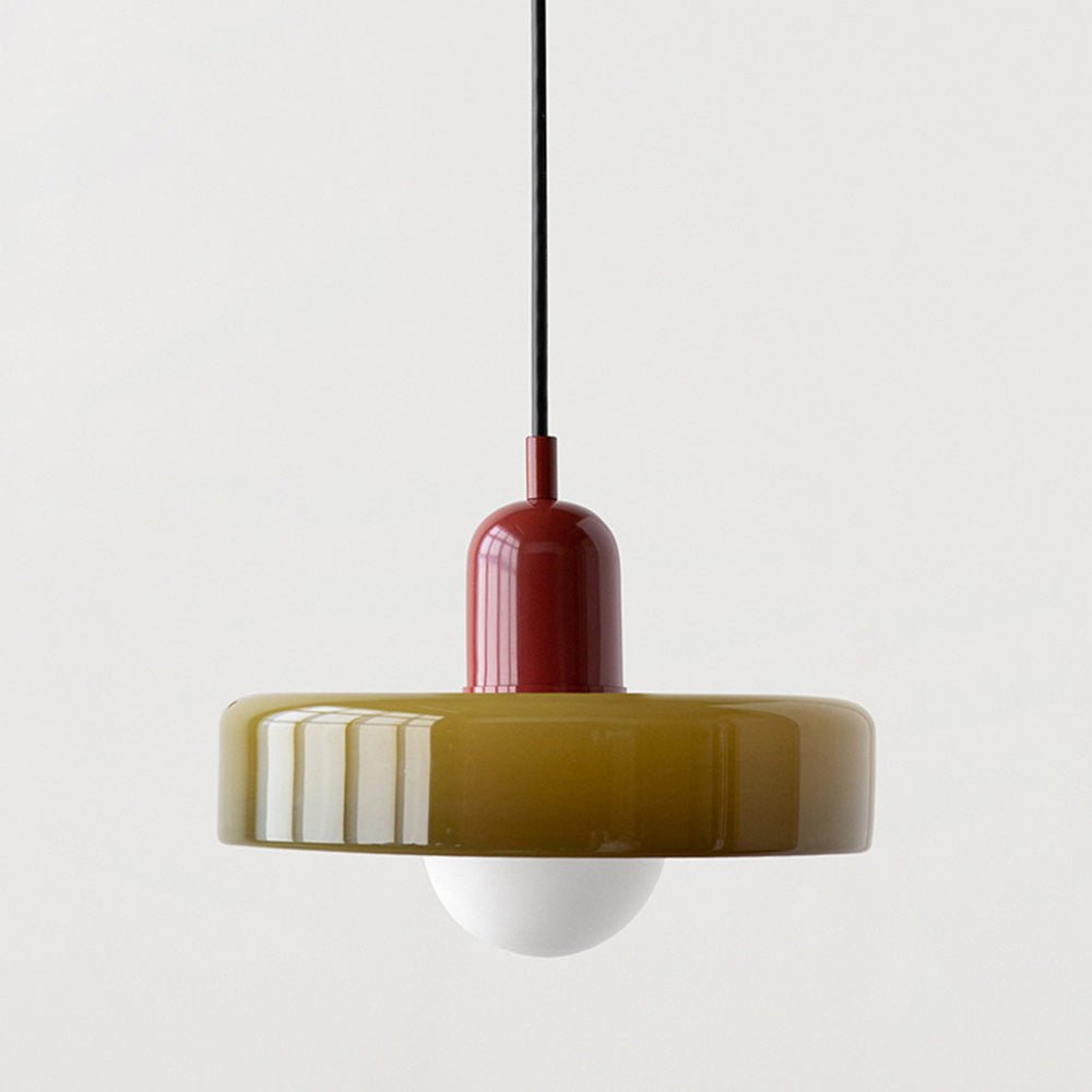 Geometryczna Lampa Sufitowa Bauhaus ze Szkła