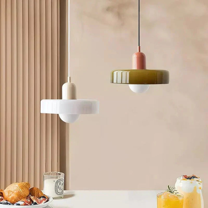 Geometryczna Lampa Sufitowa Bauhaus ze Szkła