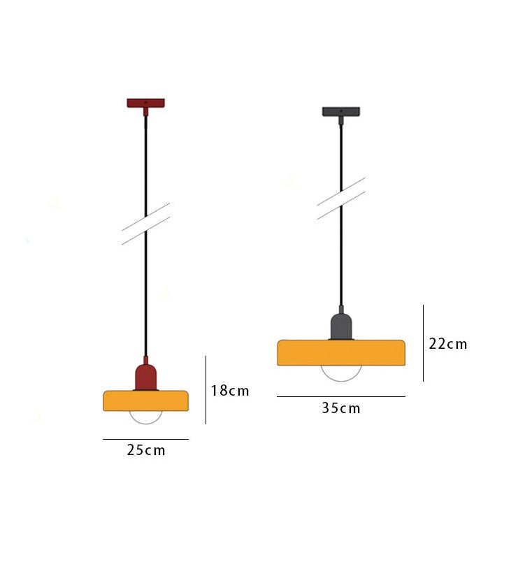 Geometryczna Lampa Sufitowa Bauhaus ze Szkła