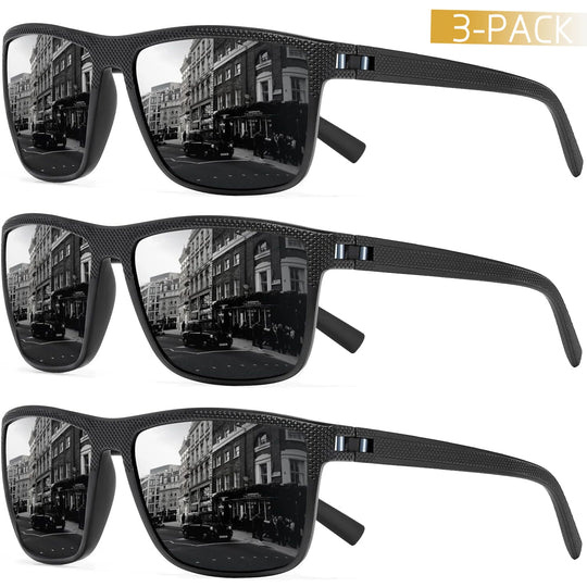 Spolaryzowane okulary przeciwsłoneczne 3-pak | ochrona UV
