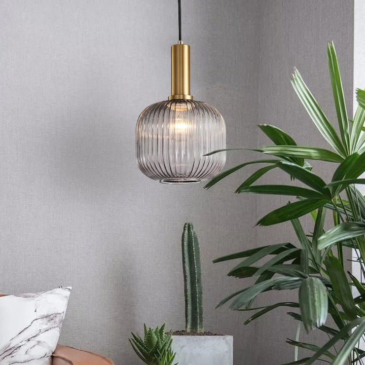 Retro lampa wisząca ze szkła – ColorVibe