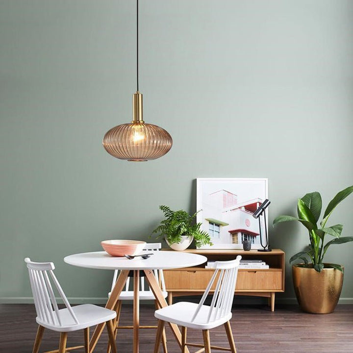 Retro lampa wisząca ze szkła – ColorVibe