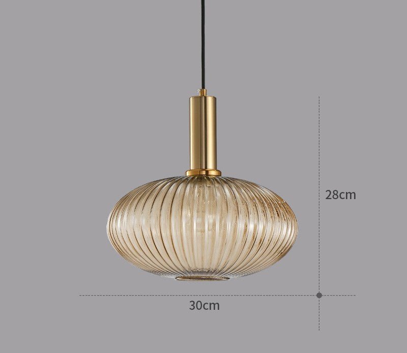 Retro lampa wisząca ze szkła – ColorVibe